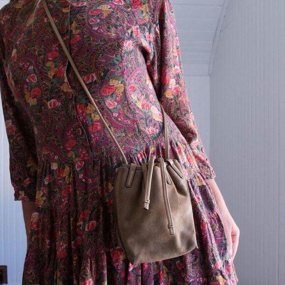 Rag & Bone Dayton suede drawstring mini bucket cross body bag - Picture 3 of 8